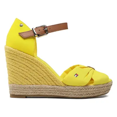 Espadrilky Tommy Hilfiger Basic Open Toe High Wedge FW0FW04784 Žlutá