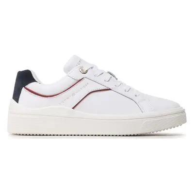 Sneakersy Tommy Hilfiger Feminine Court FW0FW07122 Bílá