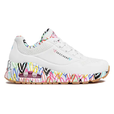 Sneakersy Skechers Uno Loving Love 155506/WHT Bílá