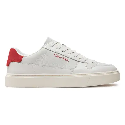 Sneakersy Calvin Klein Low Top Lace Up Bskt HM0HM01254 Bílá