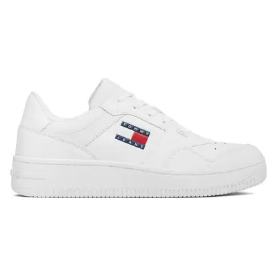 Sneakersy Tommy Jeans Tjm Retro Basket Ess EM0EM01395 Bílá