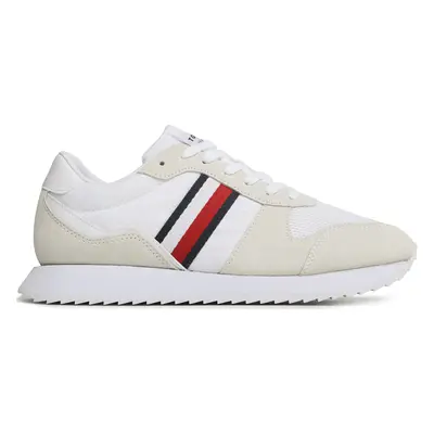 Sneakersy Tommy Hilfiger Runner Evo Mix FM0FM04699 Béžová