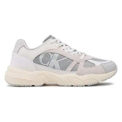 Sneakersy Calvin Klein Jeans Retro Tennis Laceup Mix Lth YM0YM00696 Šedá