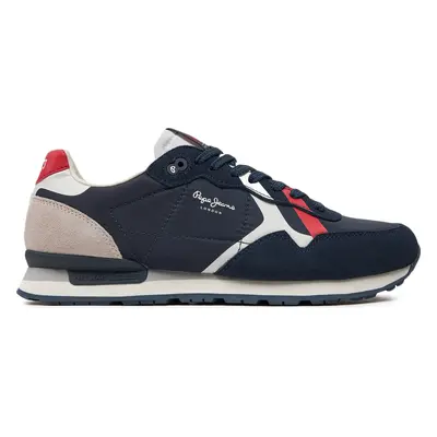 Sneakersy Pepe Jeans Brit Road M PMS40007 Tmavomodrá