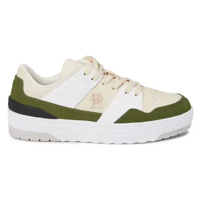 Sneakersy Tommy Hilfiger Th Lo Basket Sneaker FW0FW07309 Béžová