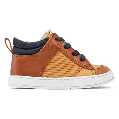 Sneakersy Pom d'Api Mousse Zip Trek N1SICT0401 Hnědá