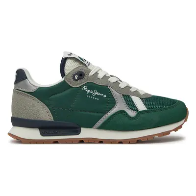 Sneakersy Pepe Jeans Brit Young B PBS40003 Zelená