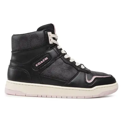 Sneakersy Coach Hi Top Coated Canvas CD304 Černá