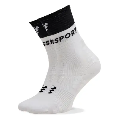 Klasické ponožky Unisex Compressport Mid Compression V 2.0 SQTU3540002 Bílá