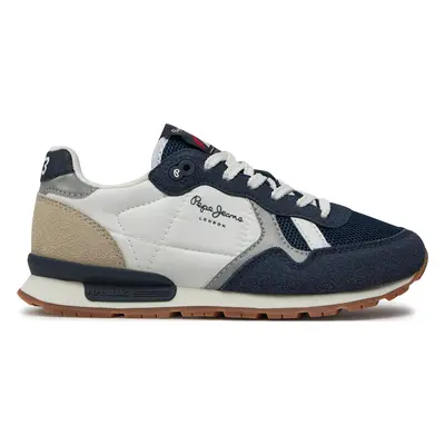 Sneakersy Pepe Jeans Brit Young B PBS40003 Tmavomodrá