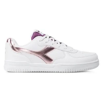 Sneakersy Diadora Raptor Low Metalic Satin Wn 101.178641 01 20006 Bílá