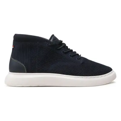 Sneakersy Tommy Hilfiger Knit Hybrid Boot FM0FM04455 Tmavomodrá