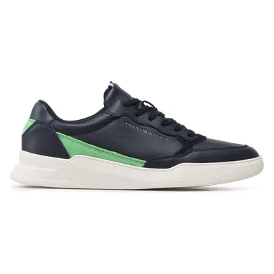 Sneakersy Tommy Hilfiger Elevated Cupsole Leather FM0FM04490 Tmavomodrá