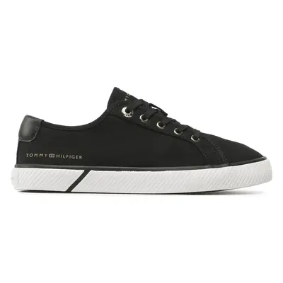 Tenisky Tommy Hilfiger Lace Up Vulc Sneaker Bl FW0FW07248 Černá