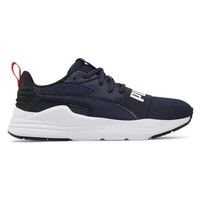 Sneakersy Puma Wired Run Pure Jr 390847 03 Tmavomodrá