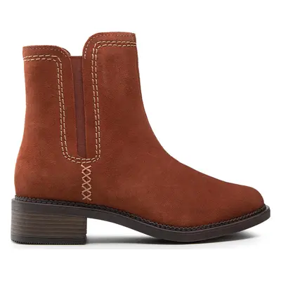 Polokozačky Clarks Maye Zip 261680484 Hnědá