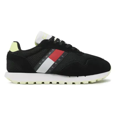 Sneakersy Tommy Jeans Retro Runner Mesh EM0EM01172 Černá