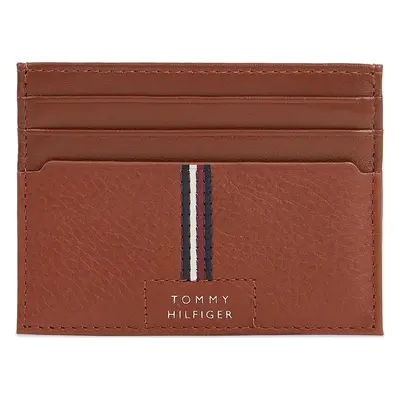 Pouzdro na kreditní karty Tommy Hilfiger Th Premium Leather Cc Holder AM0AM12186 Hnědá