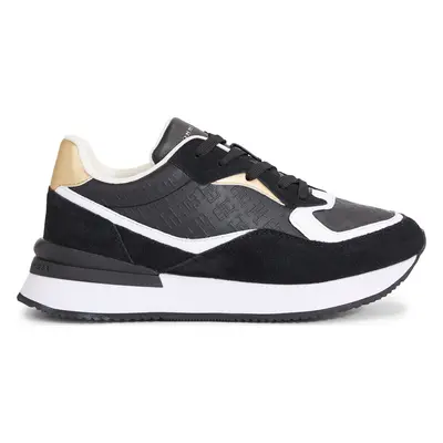 Sneakersy Tommy Hilfiger Lux Monogram Runner FW0FW07816 Černá