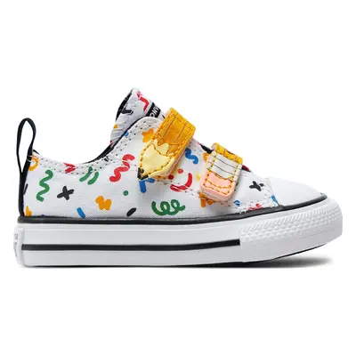 Plátěnky Converse Chuck Taylor All Star Easy-On Doodles A07219C Bílá