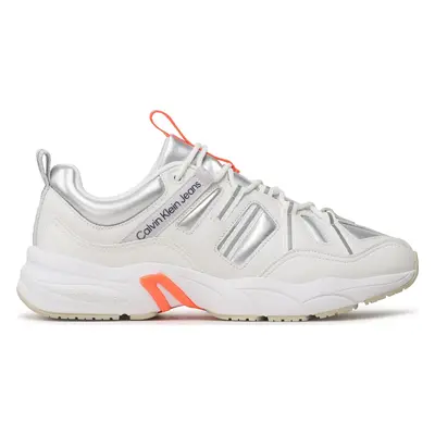 Sneakersy Calvin Klein Jeans Retro Tennis Laceup YM0YM00699 Bílá