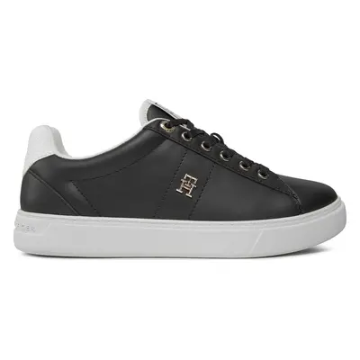 Sneakersy Tommy Hilfiger Essential Elevated Court Sneaker FW0FW07685 Černá