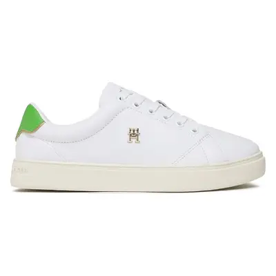 Sneakersy Tommy Hilfiger Elevated Essential Court Sneaker FW0FW06965 Bílá