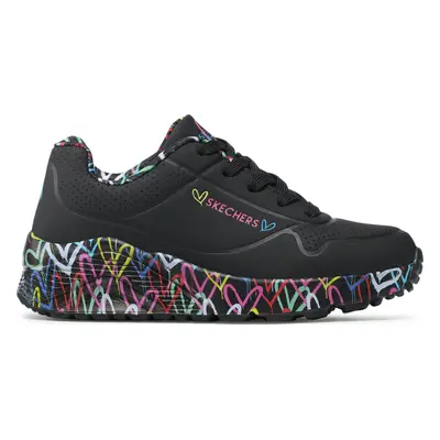 Sneakersy Skechers Uno Lite Lovely Luv 314976L/BKMT Černá