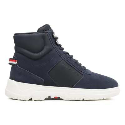 Sneakersy Tommy Hilfiger Core Mix Suede Hybrid Boot FM0FM04596 Tmavomodrá