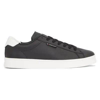 Sneakersy Tommy Jeans Tjm Leather Low Cupsole EM0EM01374 Černá