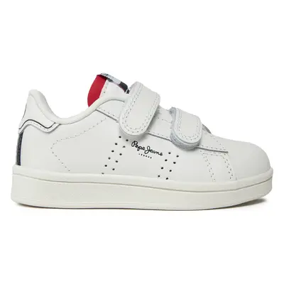 Sneakersy Pepe Jeans Player Basic Bk PBS00002 Bílá