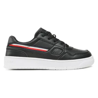 Sneakersy Tommy Hilfiger Stripes Low Cut Lace-Up Sneaker T3X9-32848-1355 S Černá