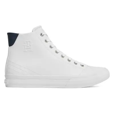 Sneakersy Tommy Hilfiger Th Hi Vulc Street Lth Ess FM0FM04897 Bílá