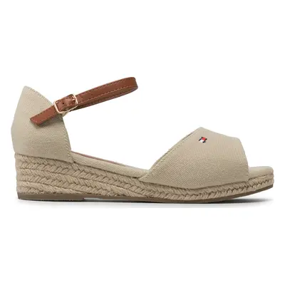 Espadrilky Tommy Hilfiger Rope Wedge Sandal T3A7-32185-0048 S Béžová