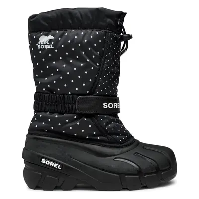 Sněhule Sorel Youth Flurry Print NY3503-010 Černá