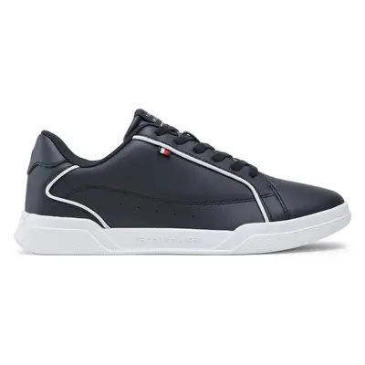 Sneakersy Tommy Hilfiger Lo Cup Leather FM0FM04429 Tmavomodrá