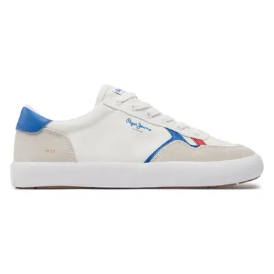 Sneakersy Pepe Jeans Travis Brit M PMS31038 Bílá