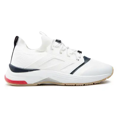 Sneakersy Tommy Hilfiger Modern Prep Sneaker Knit FM0FM04233 Bílá