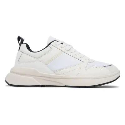 Sneakersy Calvin Klein Low Top Lace Up Mix HM0HM01044 Bílá