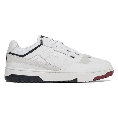 Sneakersy Tommy Hilfiger Th Basket Street Rwb FM0FM04970 Bílá