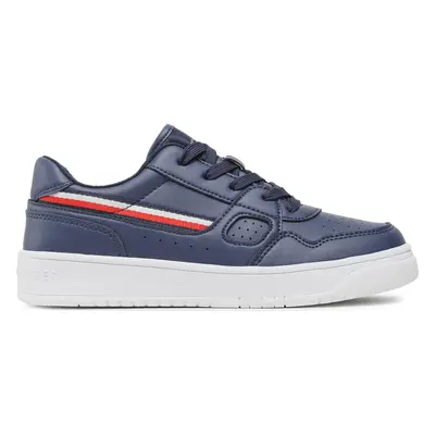 Sneakersy Tommy Hilfiger Stripes Low Cut Lace-Up Sneaker T3X9-32848-1355 S Tmavomodrá