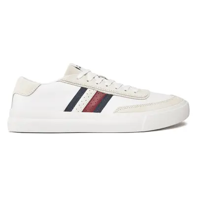 Sneakersy Tommy Hilfiger Th Cupset Rwb Lth FM0FM04975 Bílá