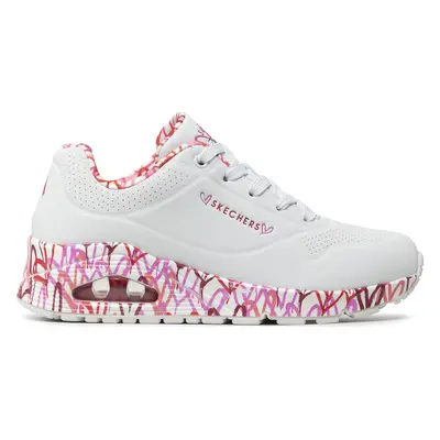 Sneakersy Skechers Uno Loving Love 155506/WRPK Bílá