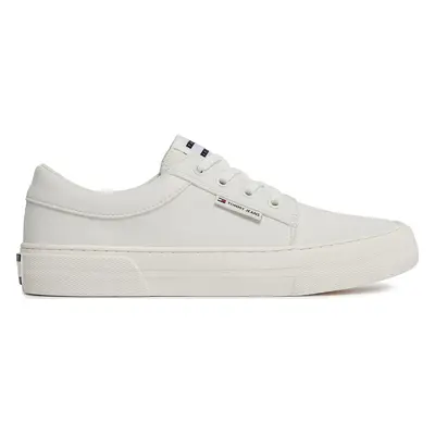 Sneakersy Tommy Jeans Tjm Vulc. Skate Derby Ess EM0EM01400 Écru