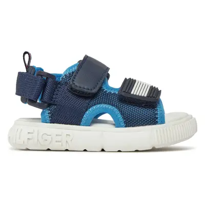 Sandály Tommy Hilfiger Velcro Sandal T1B2-33420-1591 M Tmavomodrá