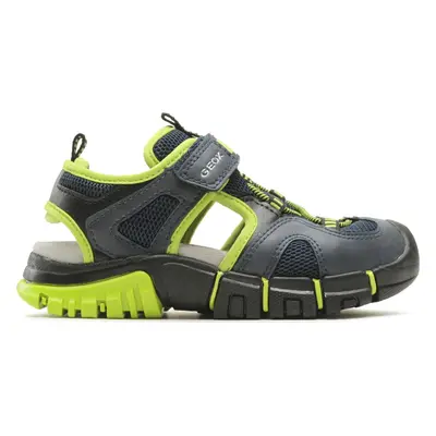 Sandály Geox J Sandal Dynomix Boy J35GHA014MEC0749 S Tmavomodrá