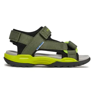 Sandály Geox J Borealis Boy J450RE 01411 C0914 S Khaki