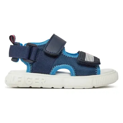 Sandály Tommy Hilfiger Velcro T1B2-33420-1591 S Tmavomodrá