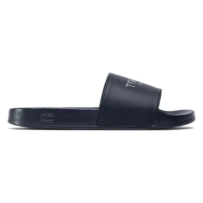 Nazouváky Tommy Hilfiger Th Glitter Pool Slide FW0FW04982 Tmavomodrá