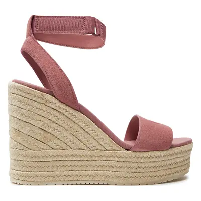 Espadrilky Calvin Klein Jeans Wedge Sandal Su Mg Btw YW0YW01026 Růžová